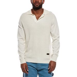 Isaia Mens  Cashmere Polo Sweater, Brown